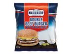 Hamburgers doubles McKennedy au bœuf avec sauce au poivre.