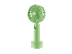 Portable desk fan, mint green.