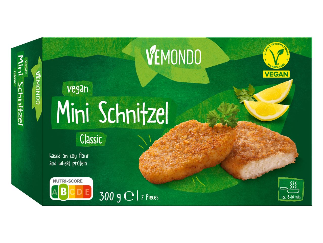 Vemonodo mini veganski šnicli, klasični, 300 g.