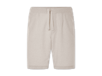 Beigefarbene Shorts mit Kordelzug.