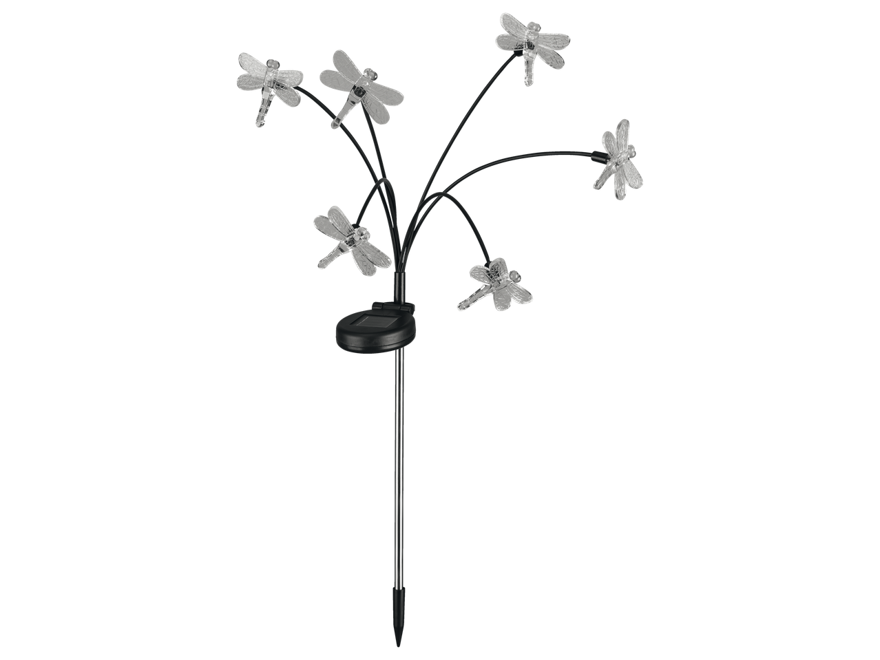 Solarna baštenska lampa sa ukrasnim vilinim.