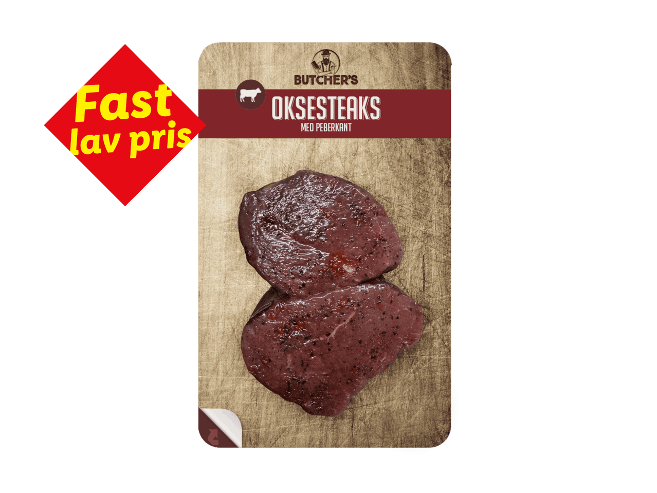 Oksesteak med peberkant