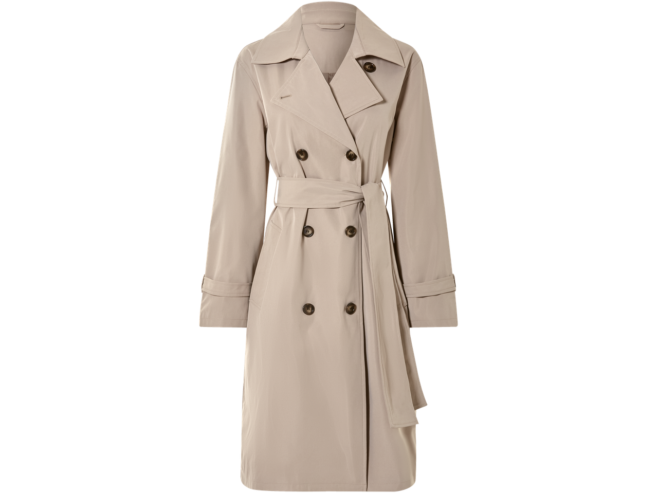 Naiselik beež trendikkas vööga.