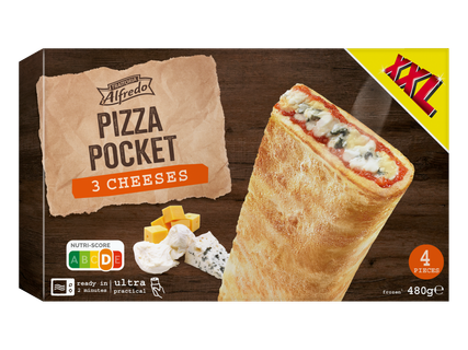 TRATTORIA ALFREDO Pizza pocket 3 fromages