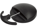 Triturador universal SILVERCREST com corpo preto e corda branca.
