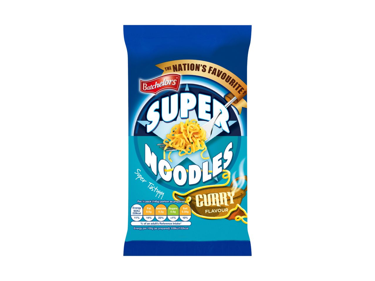 A packet of Super Noodles, a popular instant noodle brand.