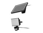 Solar panel and floodlight with motion sensor