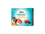 Gelatelli Twin Set cones de morango e chocolate, 6 unidades.