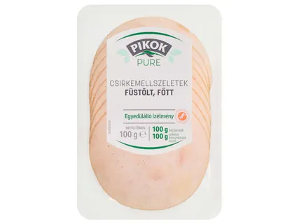 Füstölt, főtt csirkemell