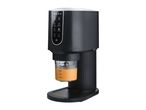 Black ice cream maker with a control panel for ice cream, sorbet, gelato, and milkshake functions.