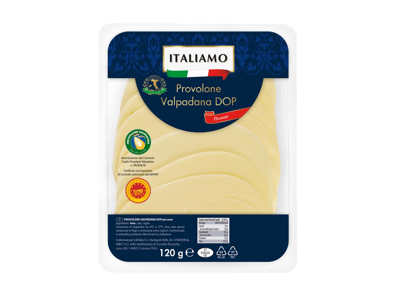 Spicy Sliced Provolone Valpadana PDO