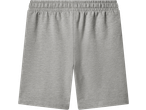 Sivi dečiji šorts od žerseja sa elastičnim pojasom.