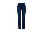 Dunkelblaue Damenjeans.