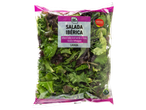 Chef Select Salada Ibérica, um saco de alface baby leaf verde e roxa lavada e rúcula selvagem.