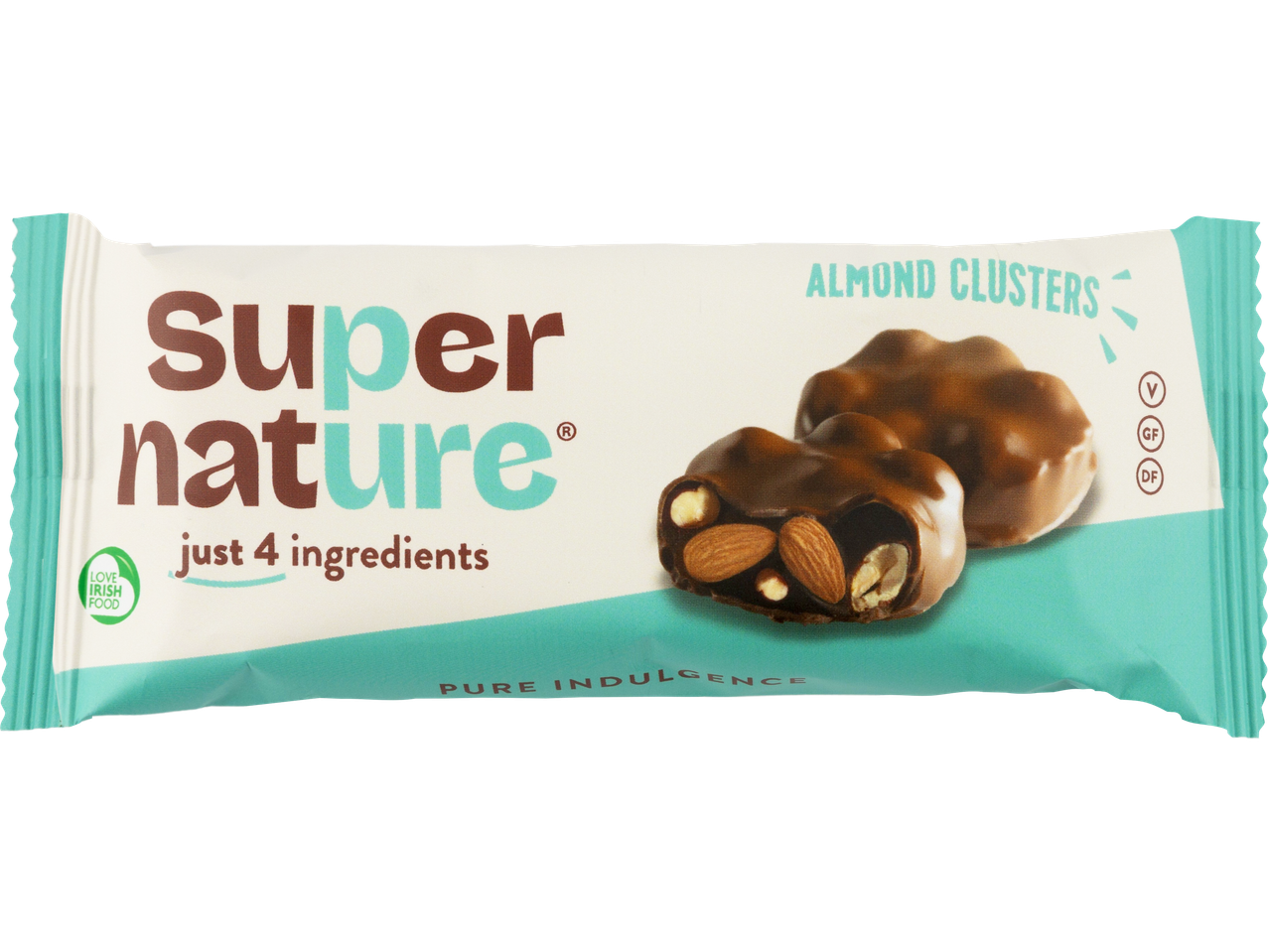 Supernature almond clusters bar with just 4 ingredients.
