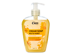Cien crèmezeep melk & honing, pompflacon.