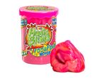 A pink tub of Magic Clay, a stretchy, textured children's toy, is shown alongside a separate chunk of the clay.