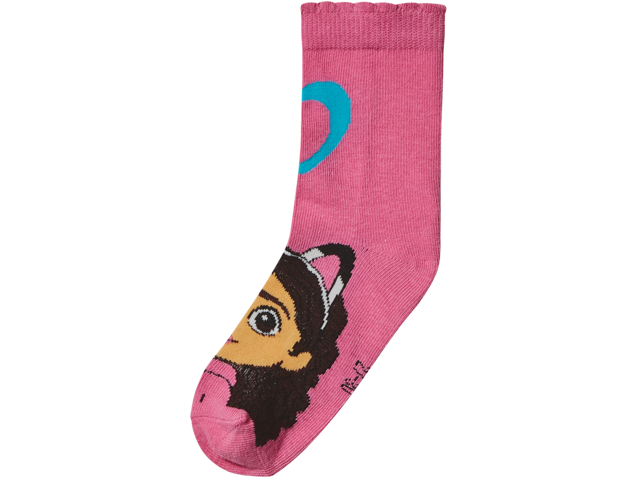 Rožinės Gabbys Dollhouse kojinės mažiems vaikams su animacinio filmo personažu