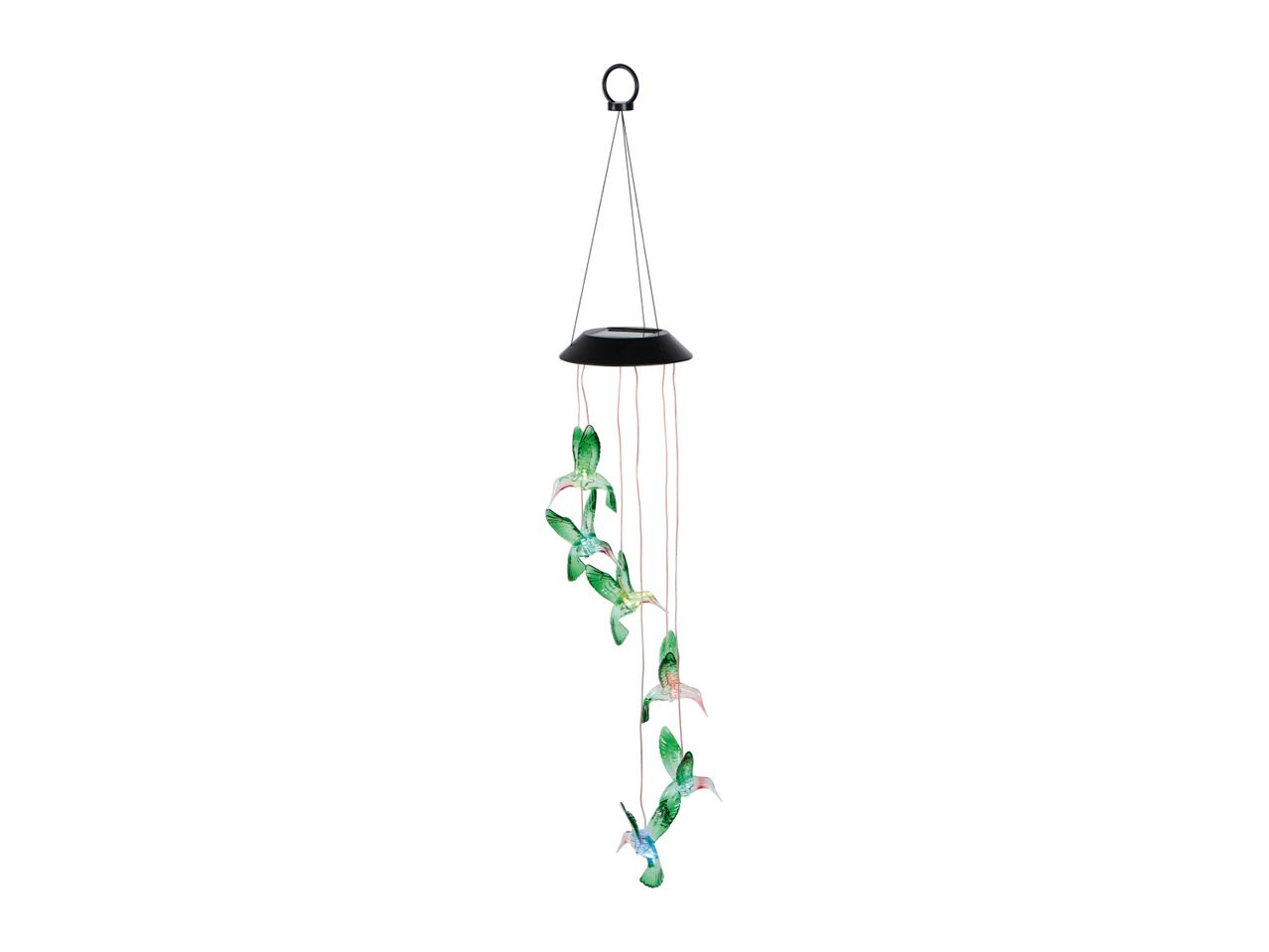 Solar hummingbird wind chime.