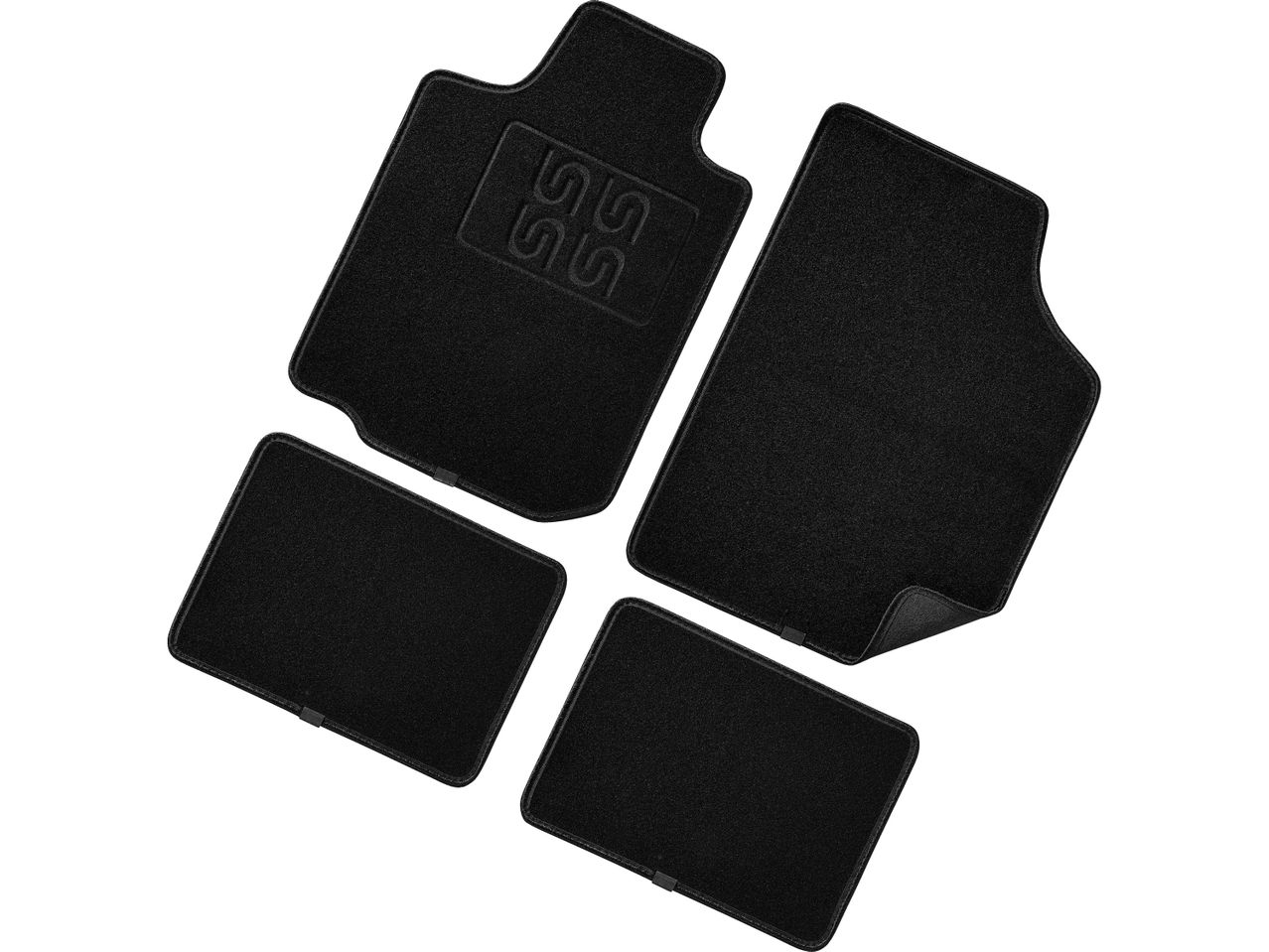 Set di tappetini auto neri.