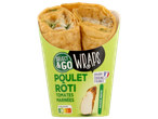 Wraps de poulet rôti aux tomates marinées et sauce pesto, avec Nutri-Score A.