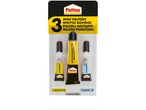 Pattex Mini Helpers adhesive kit includes superglue liquid, superglue gel, and all-purpose glue.