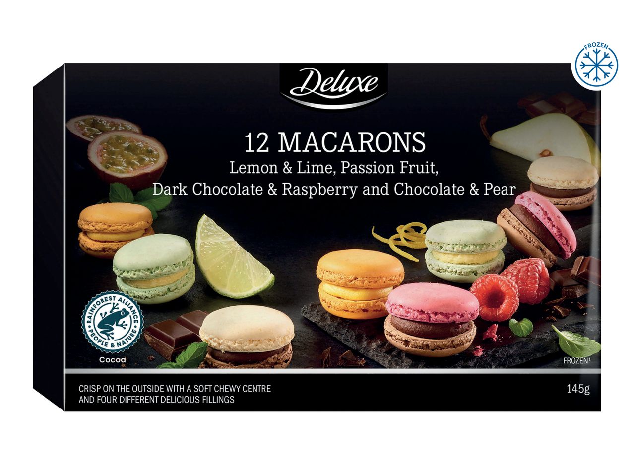 Go to full screen view: Deluxe Premium Macarons - Image 1