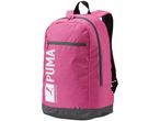 Zaino Puma rosa con logo bianco e base grigia.