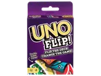 Boîte de jeu de cartes violette avec le texte 'FLIP THE DECK CHANGE THE GAME!'