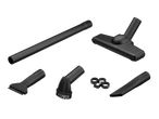PARKSIDE® 20V Cordless Handheld Vacuum Cleaner accessories: extension tube, floor nozzle, crevice tool, brush nozzle, and squeegee tool.
