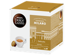 Кутия с капсули за еспресо с надпис „Ispirazione Italiana Espresso Milano Delicato“, 16 броя.