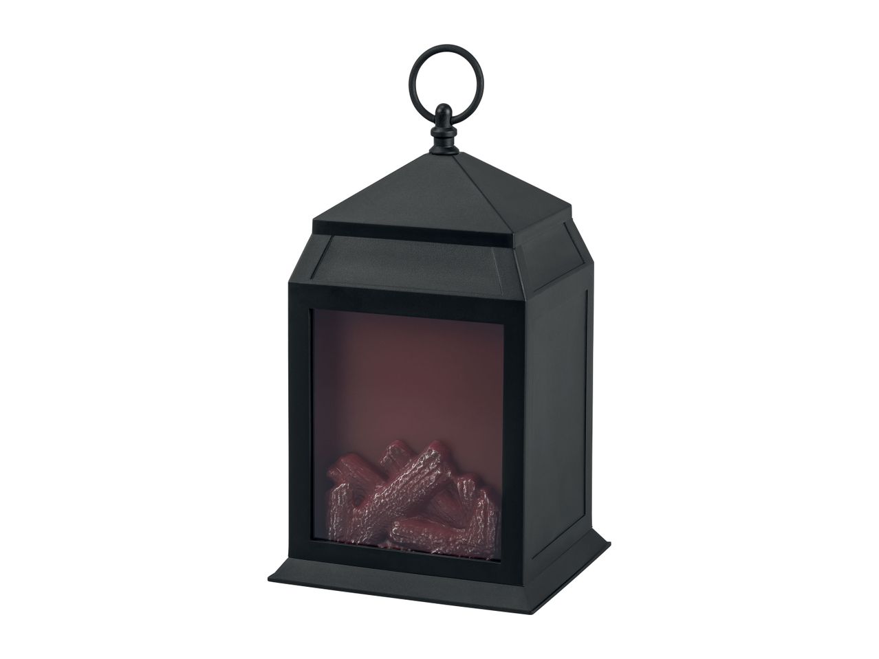 Go to full screen view: Livarno Home Battery Operated LED Fireplace Style Lantern - Image 7
