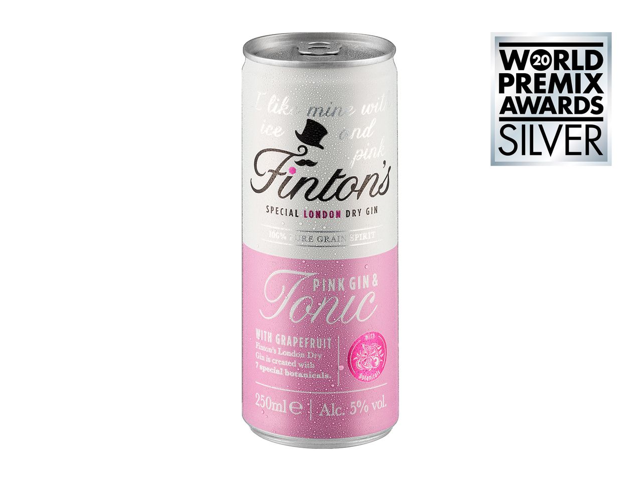 Go to full screen view: Finton's Special London Dry Pink Gin & Tonic - Image 1