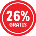 f 26% gratis