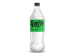 Een fles koolzuurhoudende frisdrank met citroen-limoensmaak en een groen etiket met de tekst 'ZERO SUGAR'.