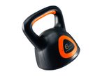 Black and orange 6 kg kettlebell