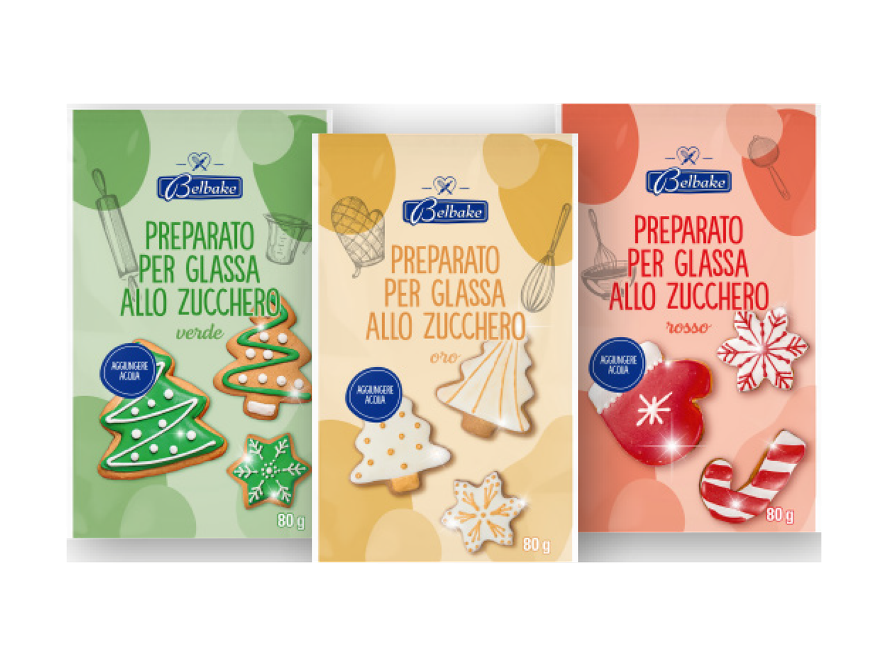 Preparato per glassa allo zucchero