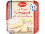 Milbona Le Carré Normand kaas, met melk uit Frankrijk.