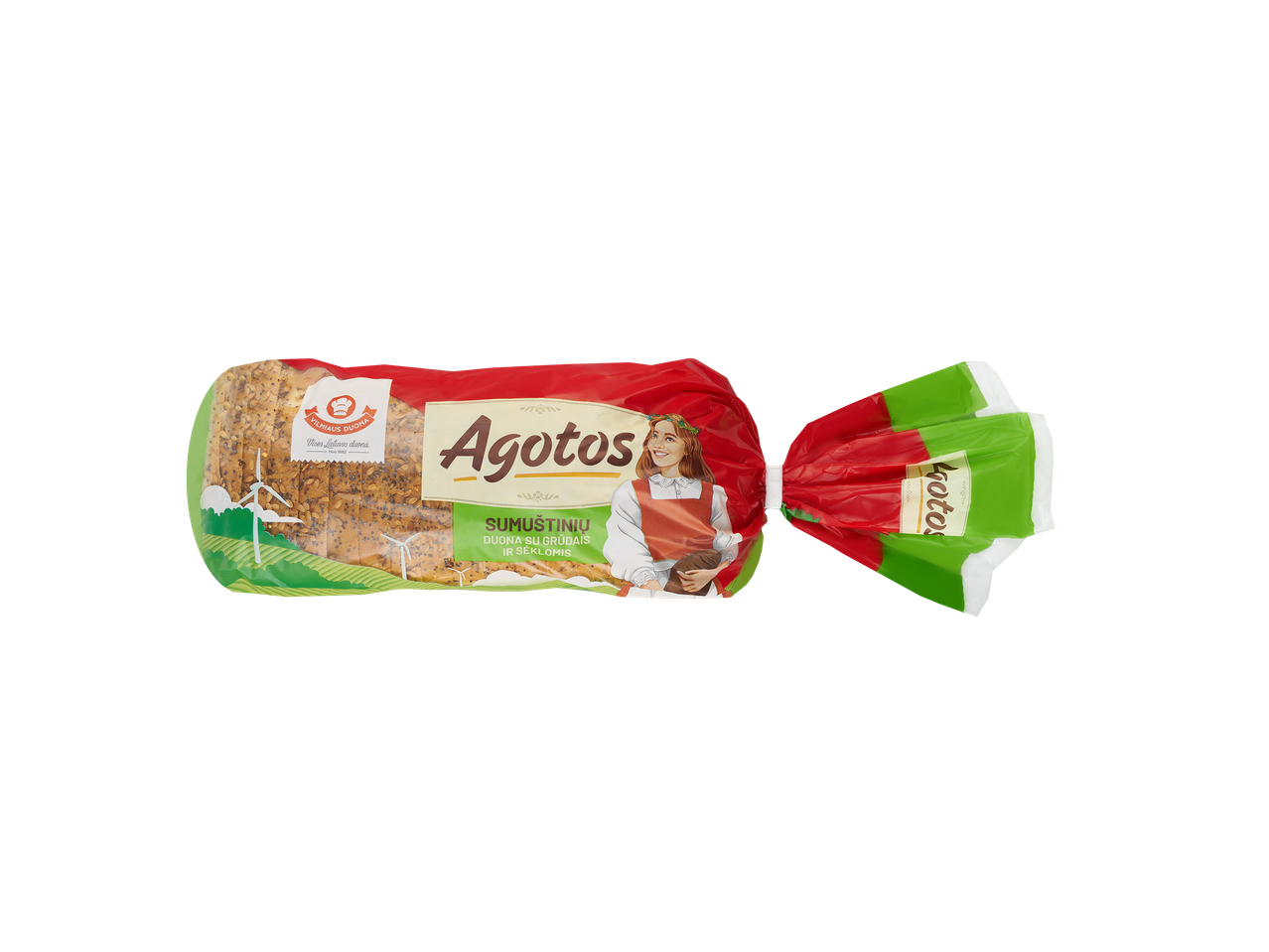 Agotos Sumuštinių duona su grūdais ir sėklomis.