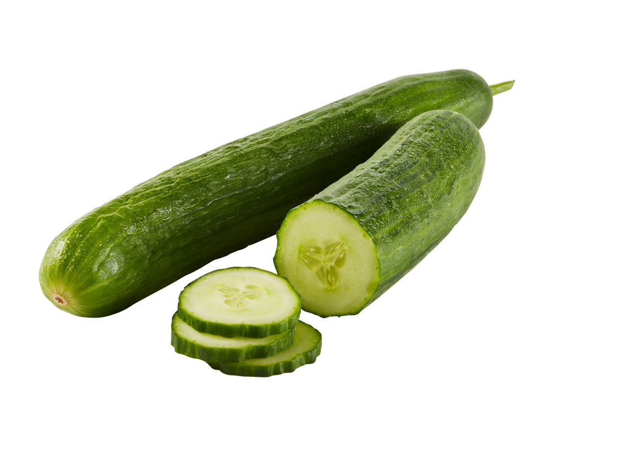 Kaks rohelist kurki, üks terve ja üks lõigatud, viiludega valgel pinnal.