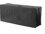 Capa protetora preta LIVARNO para móveis de jardim, dobrada e com zíper