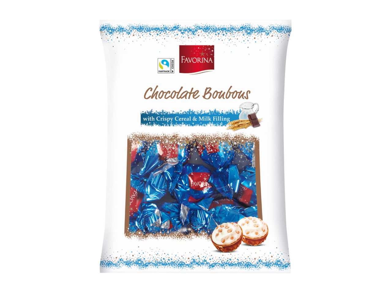 Chocolate Bonbons with Crispy Milk Creme Filling