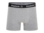 Grey Reebok boxer shorts.