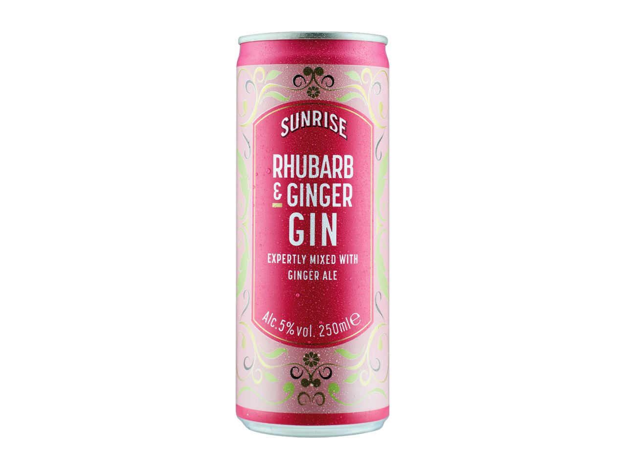 Sunrise Rhubarb & Ginger Gin Ready To Drink Can 5%