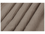 Folds and texture of LIVARNO muslin bedding fabric.