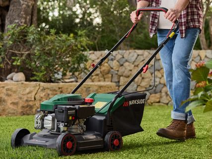 PARKSIDE® Ar benzīnu darbināms zāles pļāvējs PBRM 39 D3