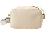 ESMARA Geantă: O geantă crossbody crem cu o curea dungată.