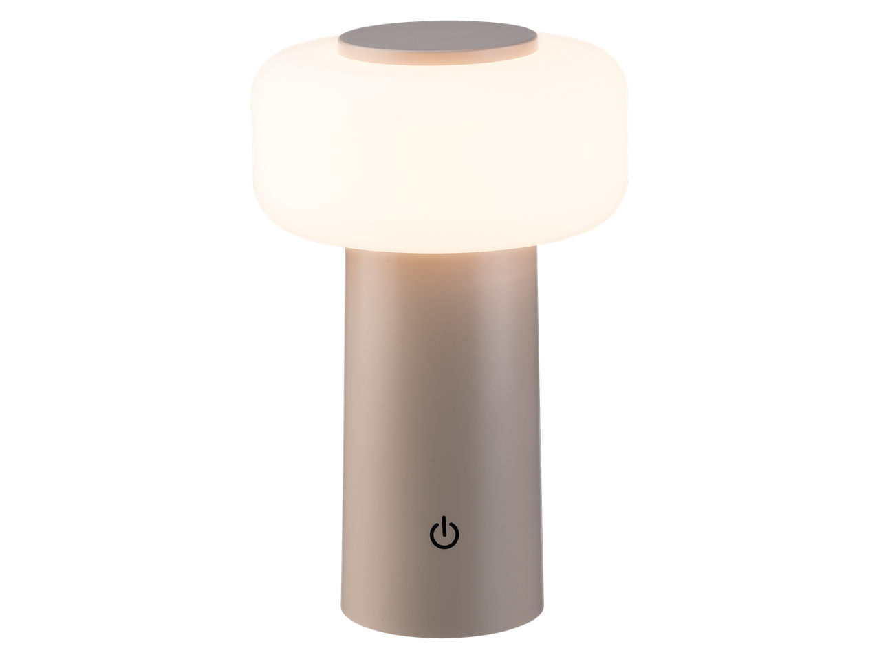 LIVARNO home batteridriven LED-bordslampa, modern design med strömbrytare.