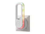 Plug-in LED night light with a colorful rainbow light effect