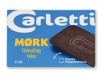 Carletti Mørk chokoladebar, 27 g.